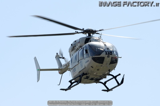 2007-09-16 Ravenna - Fly Fest 0574 Eurocopter BK117 - Elisoccorso 118